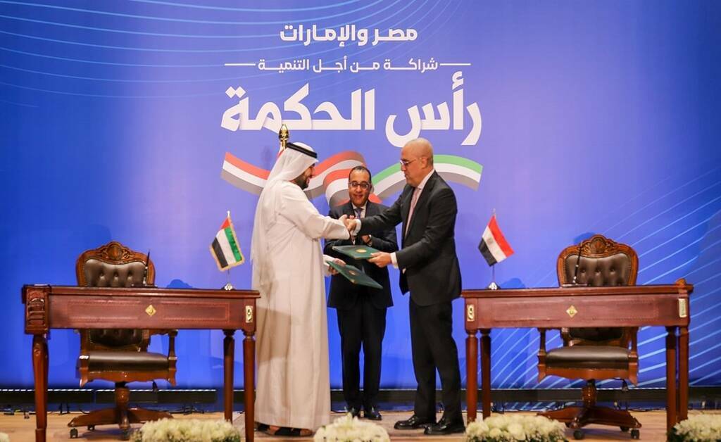 طلعت مصطفى تعلن اتفاقها مع القابضة الإماراتية للمشاركة في تنفيذ مشروع رأس الحكمة 2 1024 2 2